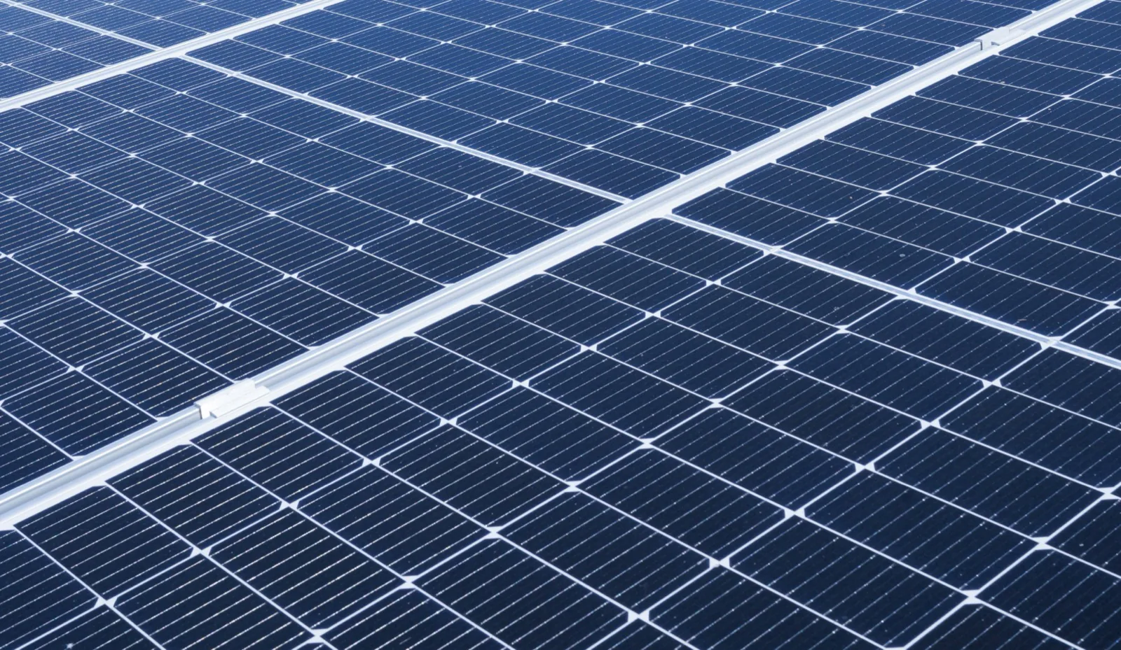 Clean solar panels with clear, unobstructed surfaces after cleaning